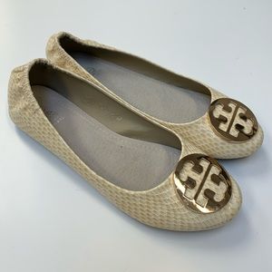Tory Burch SnakeSkin Reva Flats